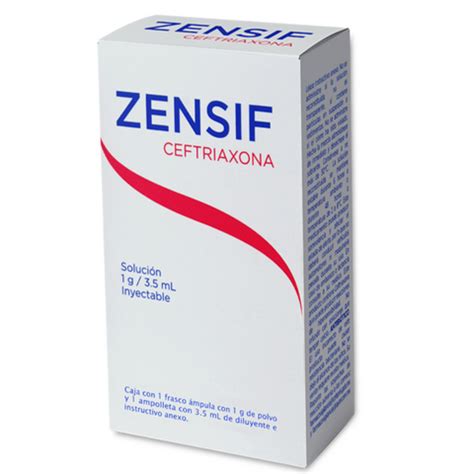 ZENSIF INYECTABLE CEFTRIAXONA 1G/3.5ML – Medika Plus.